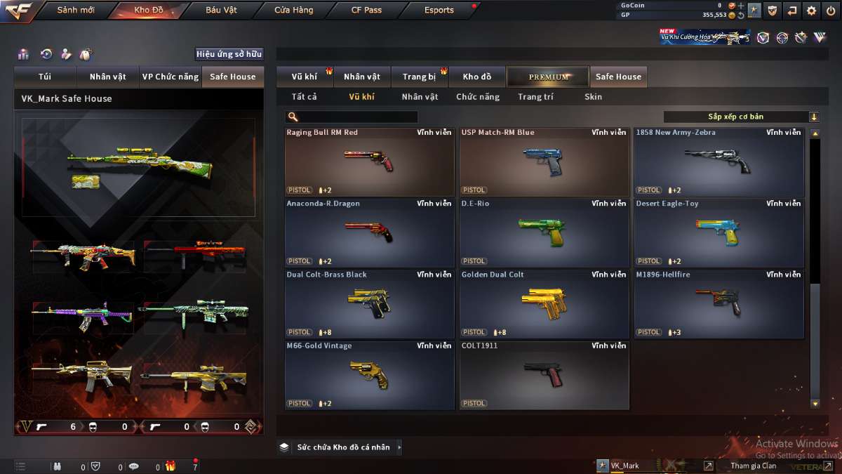 shop acc cf uy tin gia re